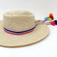 Madeline Love Fuchsia Striped Crochet Tassel Tip Hat Band - Hair Accessories - extra