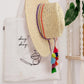 Madeline Love Lavender Striped Crochet Tassel Tip Hat Band - Hair Accessories