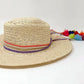 Madeline Love Lavender Striped Crochet Tassel Tip Hat Band - Hair Accessories - extra