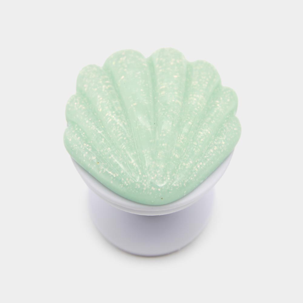 Madeline Love Mint Glittered Shell Adhesive Phone Grip and Stand - Jewelry