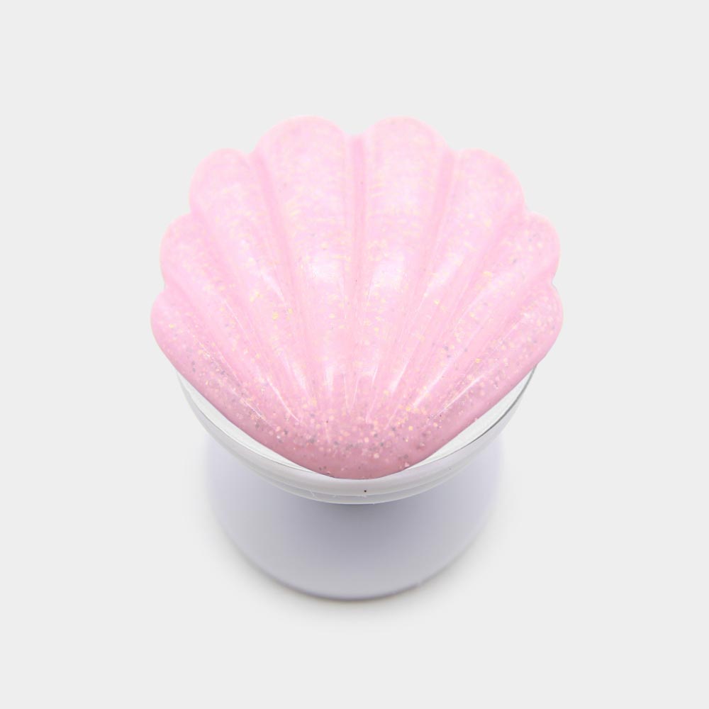 Madeline Love Pink Glittered Shell Adhesive Phone Grip and Stand - Jewelry