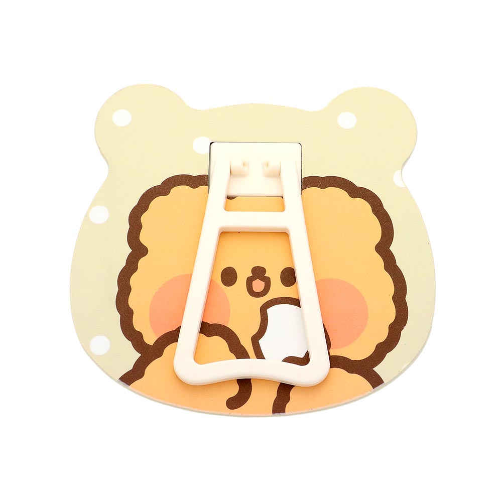 Madeline Love Yellow Bear Animal Character Printed Table Mirror - Beauty & Cosmetics - extra