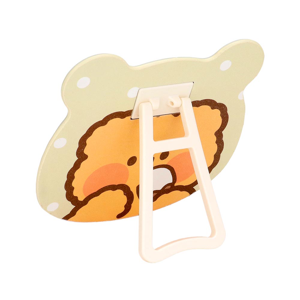 Madeline Love Yellow Bear Animal Character Printed Table Mirror - Beauty & Cosmetics - extra