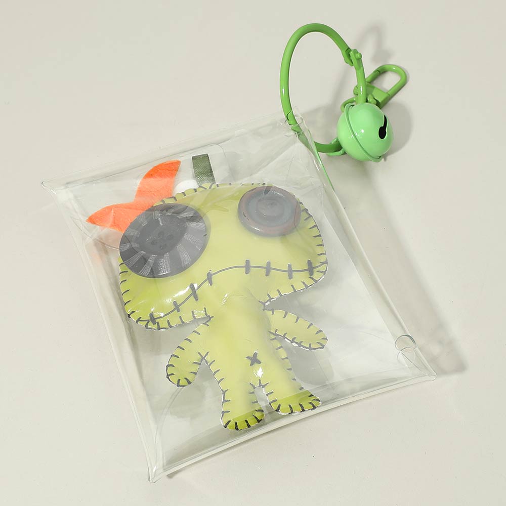 Madeline Love Green Cute Monster Doll Pouch Bag Keychain Bag Charm - Bags & Wallets