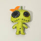 Madeline Love Green Cute Monster Doll Pouch Bag Keychain Bag Charm - Bags & Wallets - desc