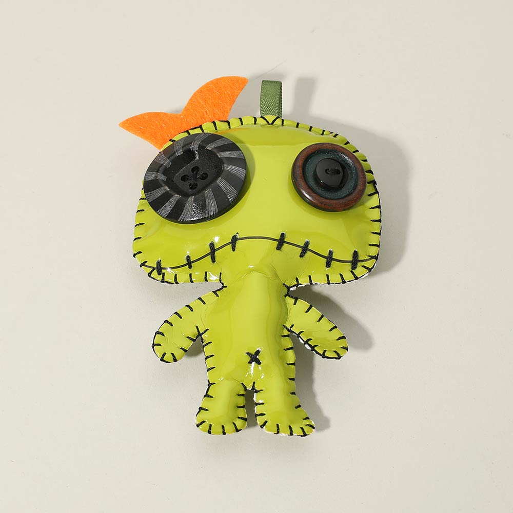 Madeline Love Green Cute Monster Doll Pouch Bag Keychain Bag Charm - Bags & Wallets - desc