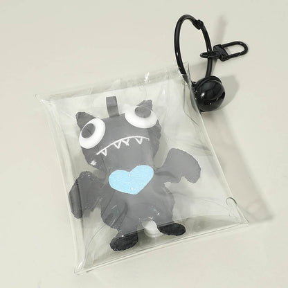 Madeline Love Black Playful Monster Doll Pouch Bag Keychain Bag Charm - Bags & Wallets