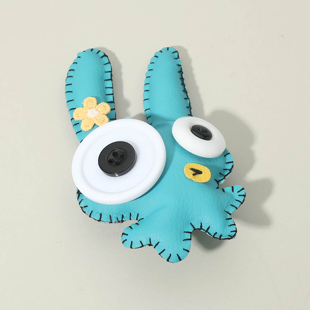 Madeline Love Aqua Cute Bunny Monster Doll Pouch Bag Keychain Bag Charm - Kids - desc