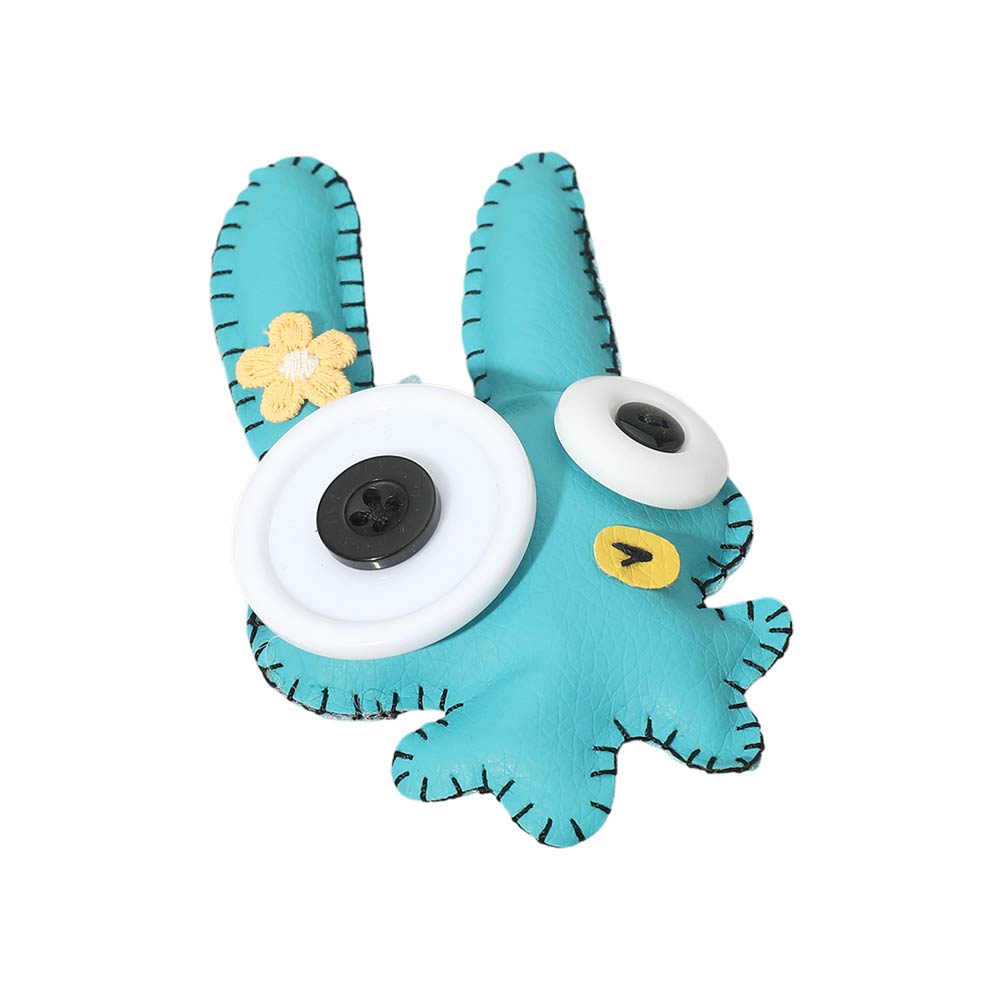 Madeline Love Aqua Cute Bunny Monster Doll Pouch Bag Keychain Bag Charm - Kids - extra