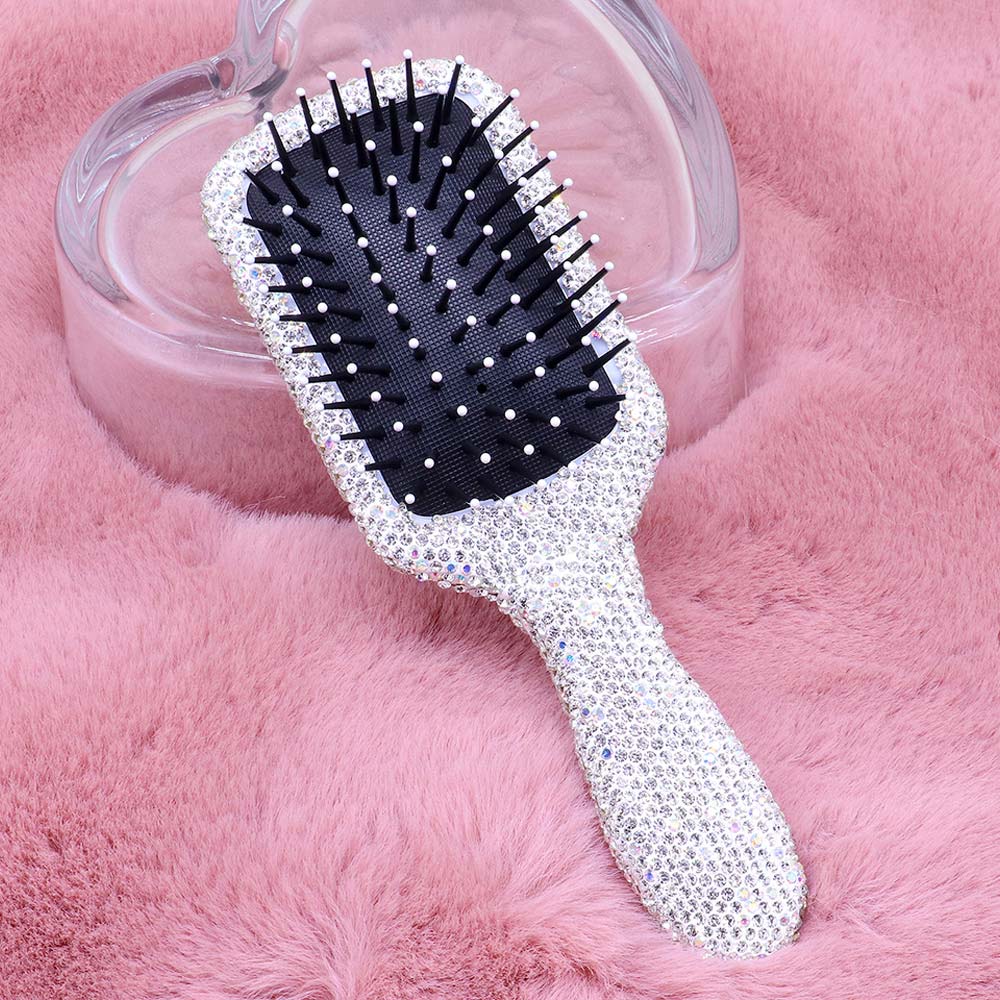 Madeline Love AB Rhinestone Pave Hair Brush - Beauty & Cosmetics