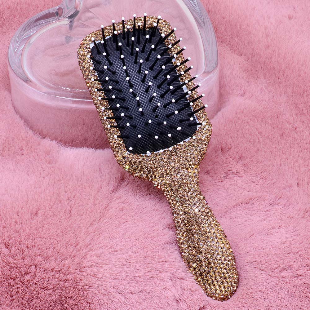 Madeline Love Lt Col Topaz Rhinestone Pave Hair Brush - Beauty & Cosmetics