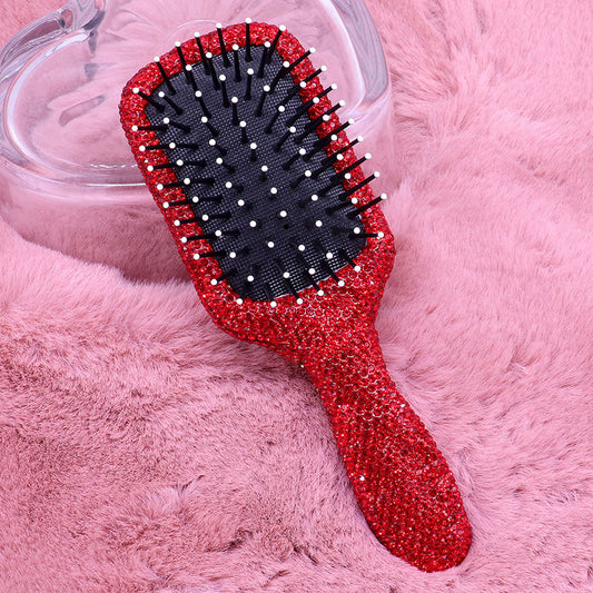 Madeline Love Siam Rhinestone Pave Hair Brush - Beauty & Cosmetics