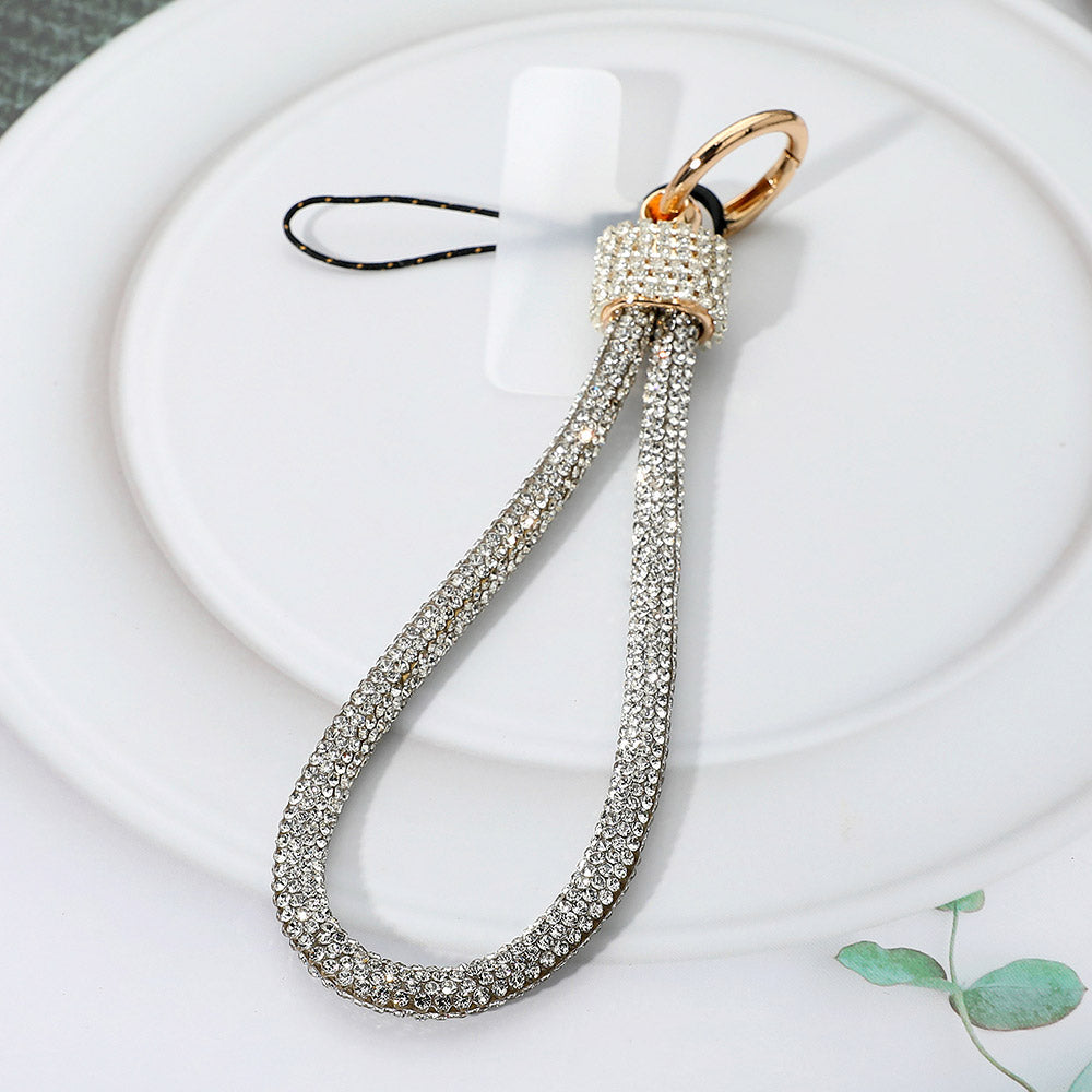 Madeline Love Clear Bling Studded Phone Strap Keychain Bag Charm - Jewelry