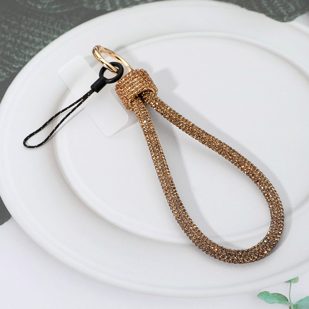 Madeline Love Topaz Bling Studded Phone Strap Keychain Bag Charm - Jewelry