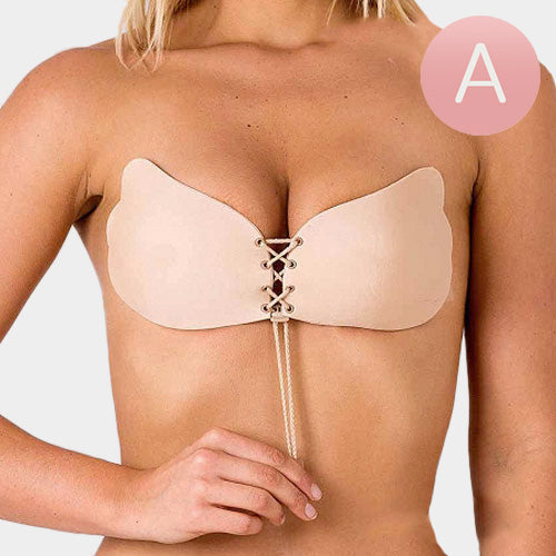 Madeline Love Neutral A Strapless Adhesive Corset Push Bra - Jewelry