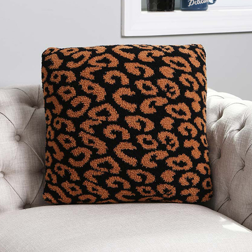 Madeline Love Black Leopard Patterned Cushion Cover - Jewelry