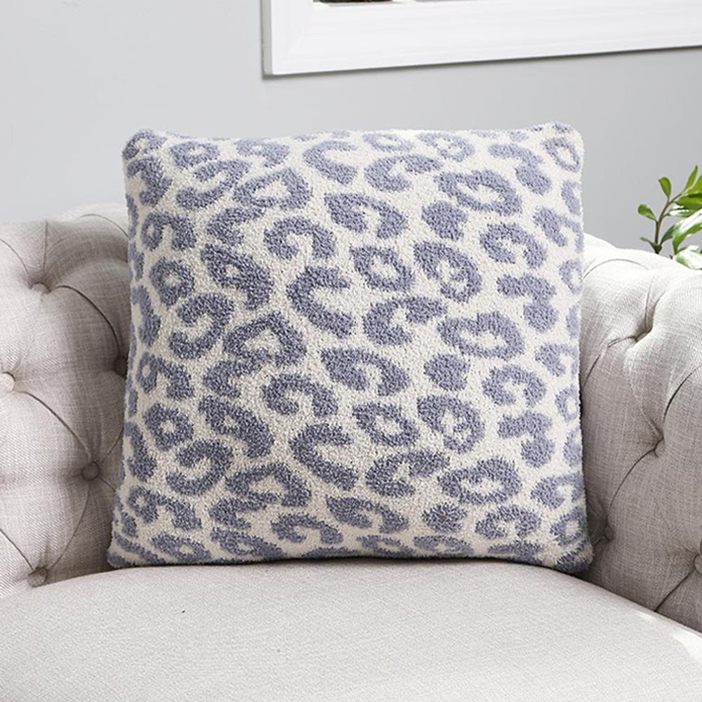Madeline Love Blue Leopard Patterned Cushion Cover - Jewelry