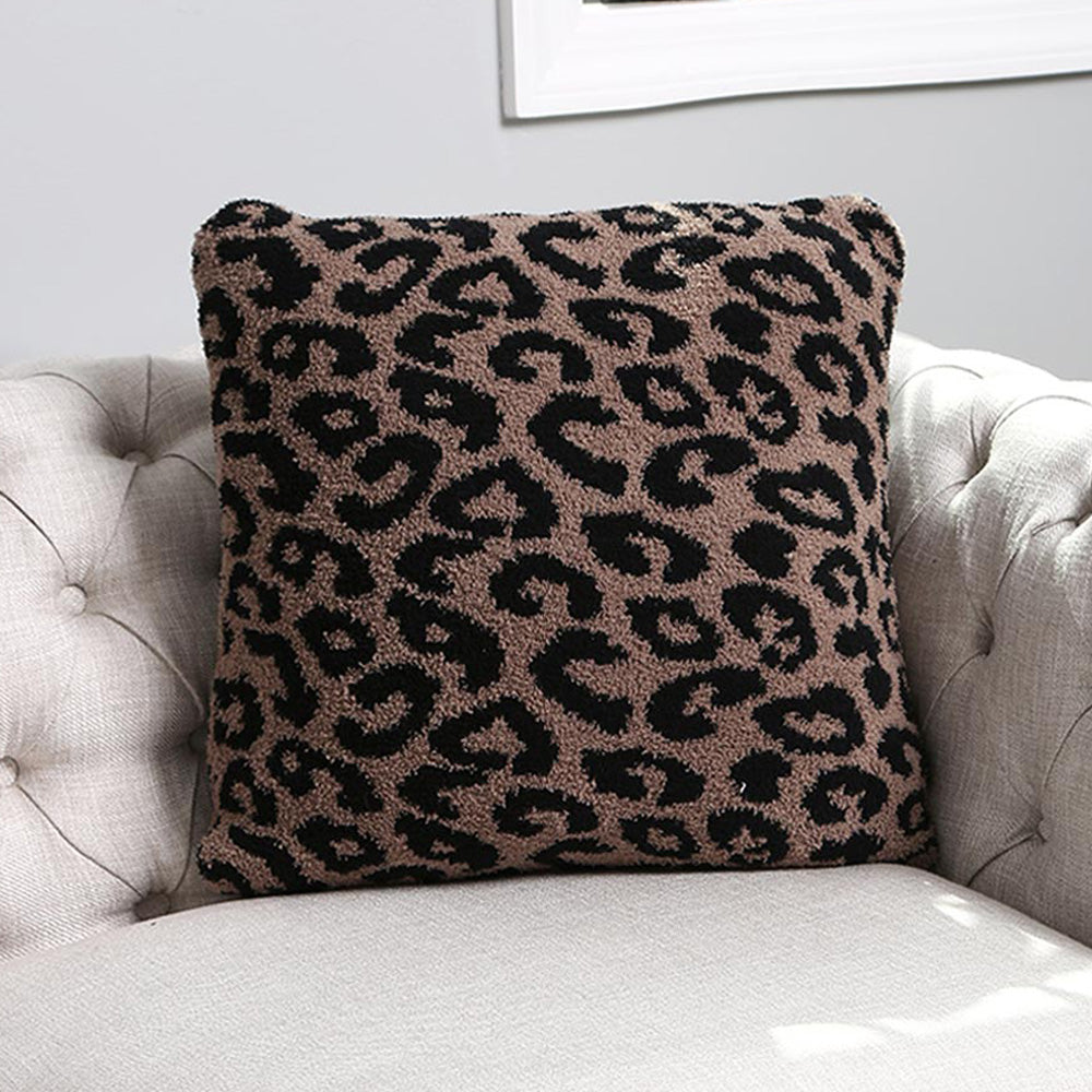 Madeline Love Brown Leopard Patterned Cushion Cover - Jewelry