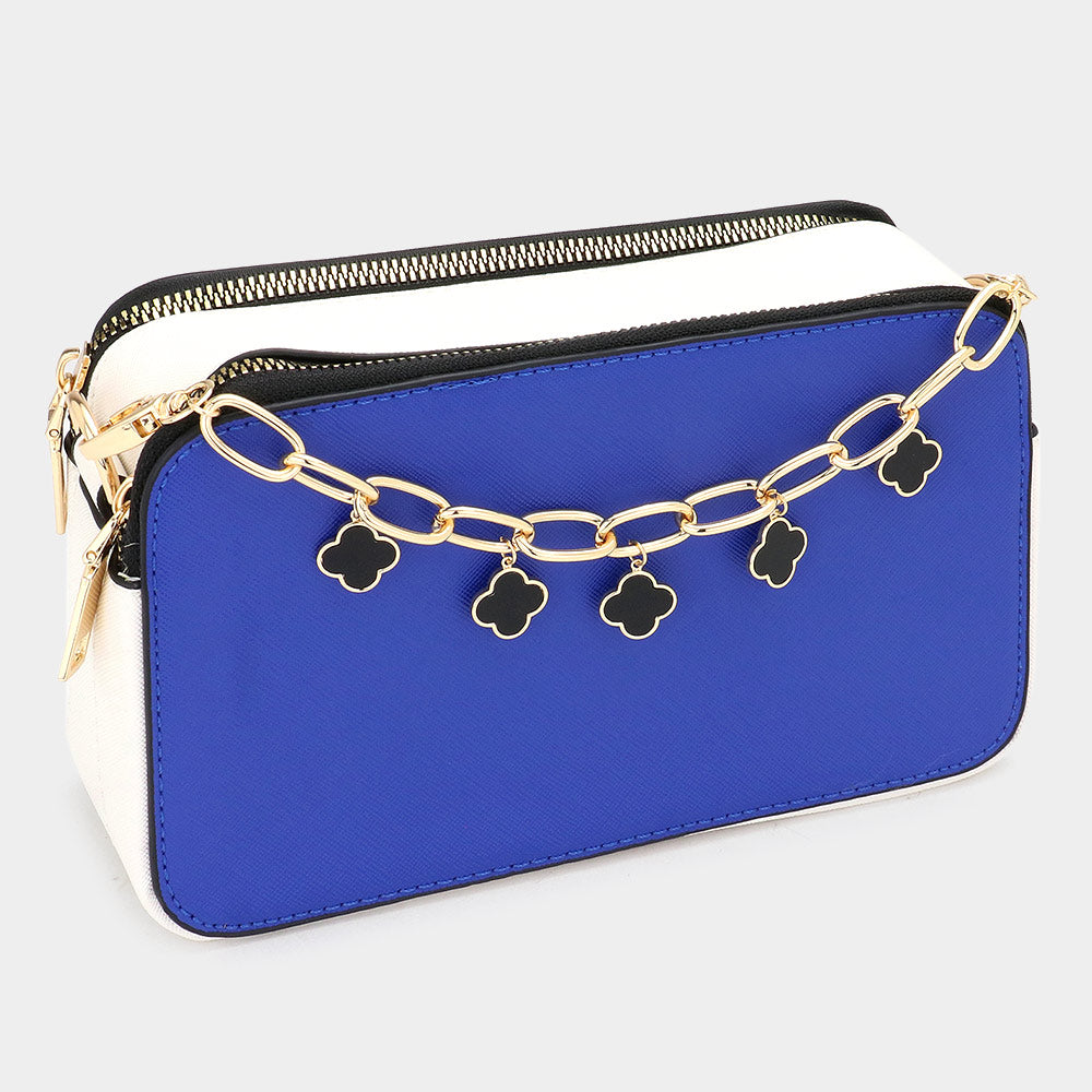 Madeline Love Gold, Multi Quatrefoil Pendant Station Bag Charm - Bags & Wallets - desc