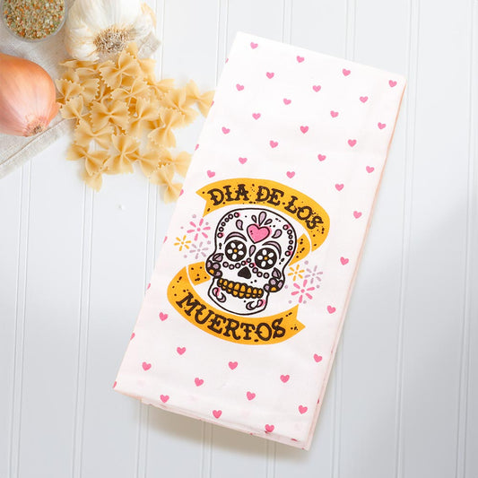 Madeline Love Multi DIA DE LOS MUERTOS Message Day Of The Death Printed Kitchen Towel - Jewelry