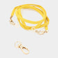Madeline Love Mustard Suede Mask Chain / Glasses Chain / I.D Holder Necklace - Sunglasses - desc