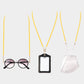 Madeline Love Mustard Suede Mask Chain / Glasses Chain / I.D Holder Necklace - Sunglasses - extra