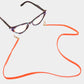 Madeline Love Orange Suede Mask Chain / Glasses Chain / I.D Holder Necklace - Sunglasses