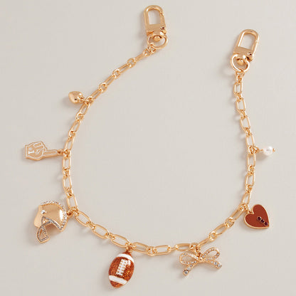 Madeline Love Multi Football Charm Station Bag Chain - Bags & Wallets