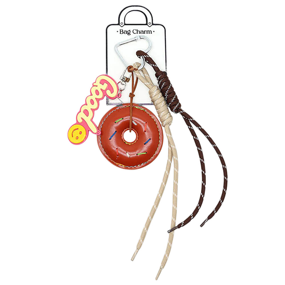 Madeline Love Red SECRET BOX_Faux Leather Donut GOOD Message Mixed Charm Bag Accessory - Bags & Wallets - extra