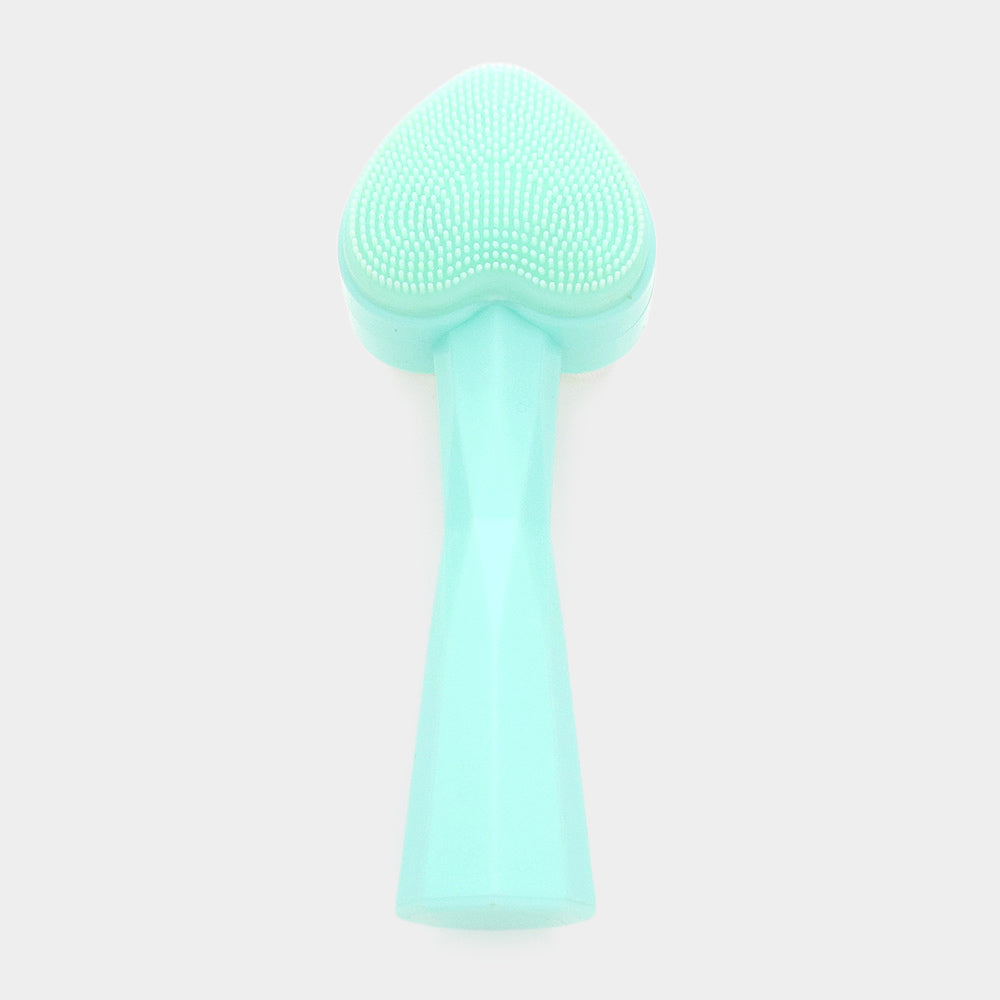 Heart Shaped Double Sided Facial Brush