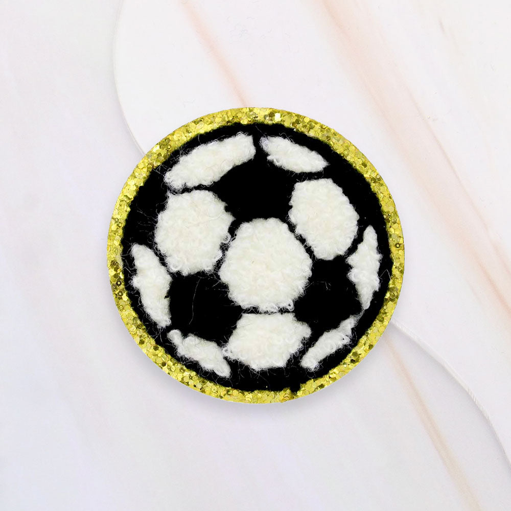Madeline Love Black, White Soccer Iron On Patch - Sports & Events