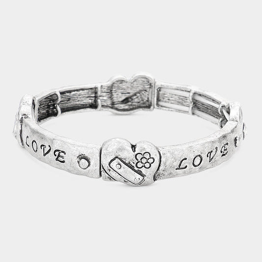 Love Message Stretch Bracelet