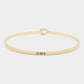 Madeline Love Gold "OMG" Thin Brass Metal Hook Bracelet - Bracelets