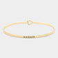 Madeline Love Gold "Hooked" Thin Brass Metal Hook Bracelet - Bracelets