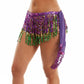 Multi Statement hip scarf skirt featuring layered fringe and shimmering movement that elevates dance, festival, and costume looks. Designed to tie easily at the waist for a flexible fit, it adds eye-catching texture and dynamic motion, making it a standout accessory for performance styling, themed events, and bold boutique collections.