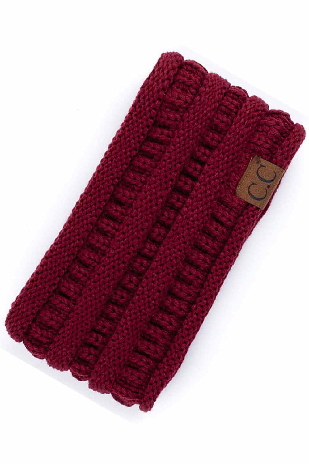 Maroon Elevate your everyday style with the C.C Solid Ribbed Headwrap. Crafted from 100% acrylic, this versatile headwrap features a classic ribbed texture that adds dimension and visual interest. One size fits most, making it the perfect accessory for any occasion—whether you're running errands, hitting the gym, or making a fashion statement. Made in Korea with quality craftsmanship you can trust. Comfortable, durable, and effortlessly chic.
