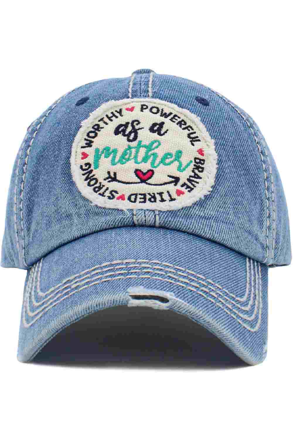  MediumDenim The AS A MOTHER Vintage Ball Cap showcases a meaningful statement with a timeless, vintage-inspired design. Designed for everyday comfort, it’s perfect for casual wear while adding a confident and stylish touch to any outfit.