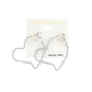 Metal Heart Hoop Earrings are a stylish addition to any outfit. Made of a durable metal, they are solid and long-lasting. With their heart-shaped design, they add a touch of romance to any look. Perfect for a date night or a day at the office.