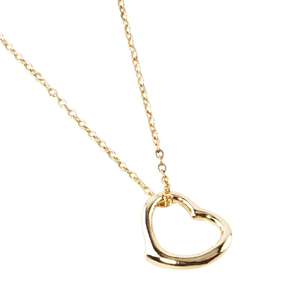 Metal Open Heart Pendant Necklace is a delicate and elegant piece that adds sophistication to any outfit. Crafted from high-quality metal, this necklace is both durable and timeless. The open heart design symbolizes love, making it a perfect gift for a loved one. 