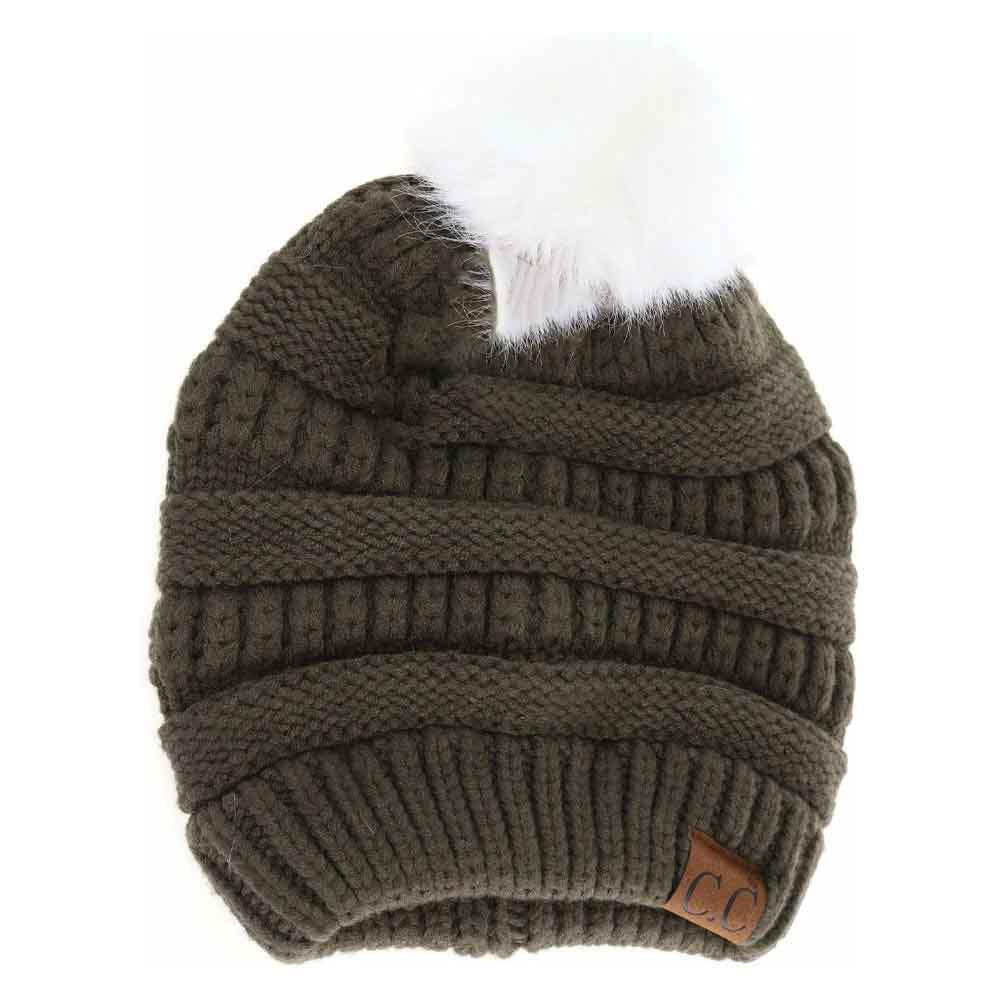 MilitaryOlive-White- Super Soft Matching Fur Pom C.C Beanie combines luxurious softness with practical warmth. Made from premium materials, this beanie ensures a snug fit that keeps you comfortable in chilly conditions. Featuring a coordinating fur pom, it offers a stylish accent that complements any winter outfit. Ideal for those seeking both function and fashion, this beanie delivers lasting comfort without compromising on elegance. 