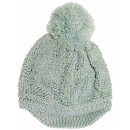 Mint BABY Brim Beanie Hat with Pom combines practical design with cozy comfort. Its soft, breathable fabric gently shields your baby’s head while the subtle brim offers added protection from sunlight. The charming pom embellishment adds a playful touch, making it perfect for daily wear and outings. Expertly crafted to ensure a snug yet comfortable fit, this beanie keeps your little one warm and stylish throughout cooler seasons. 