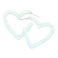 Mint Celluloid Acetate Open Heart Earrings are a must-have accessory for any fashion-forward individual. Made from high-quality celluloid acetate, these earrings are lightweight yet durable, perfect for everyday wear. The open heart design adds a touch of whimsy to any outfit, making these earrings the perfect addition to your jewelry collection.