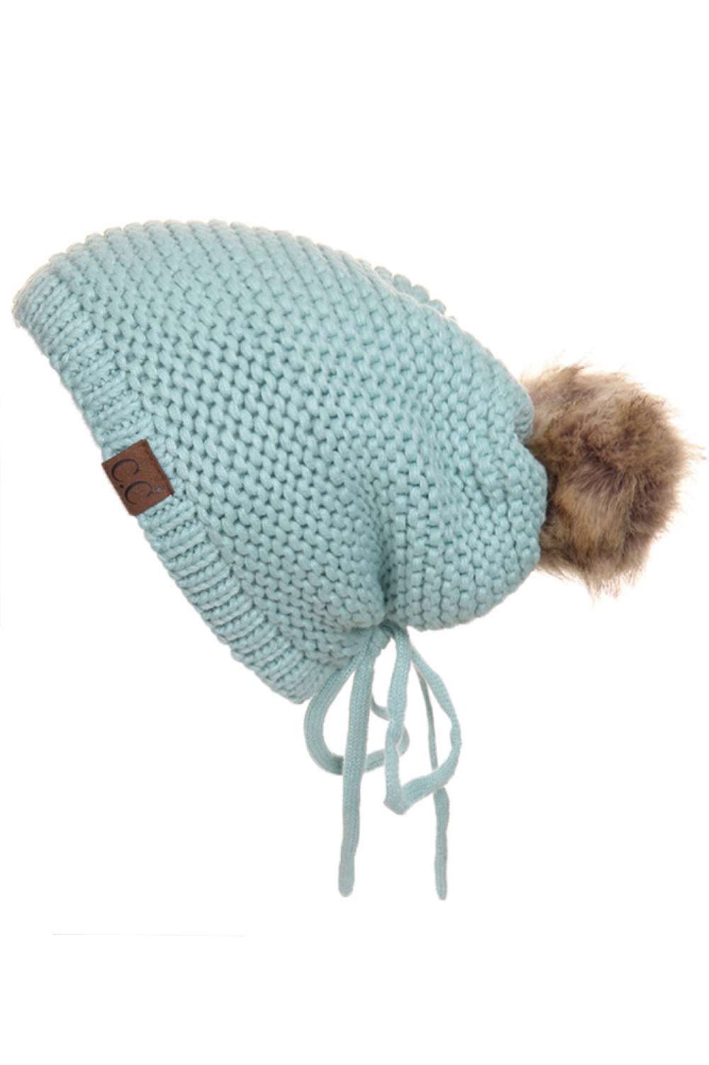 Mint Embrace effortless style with this C.C Adjustable Slouchy Beanie, complete with a cozy pom-pom on top. Made from 100% acrylic, it delivers warmth and comfort while maintaining a relaxed, on-trend silhouette. The slouchy fit works for everyone, making it a versatile addition to your cold-weather wardrobe.