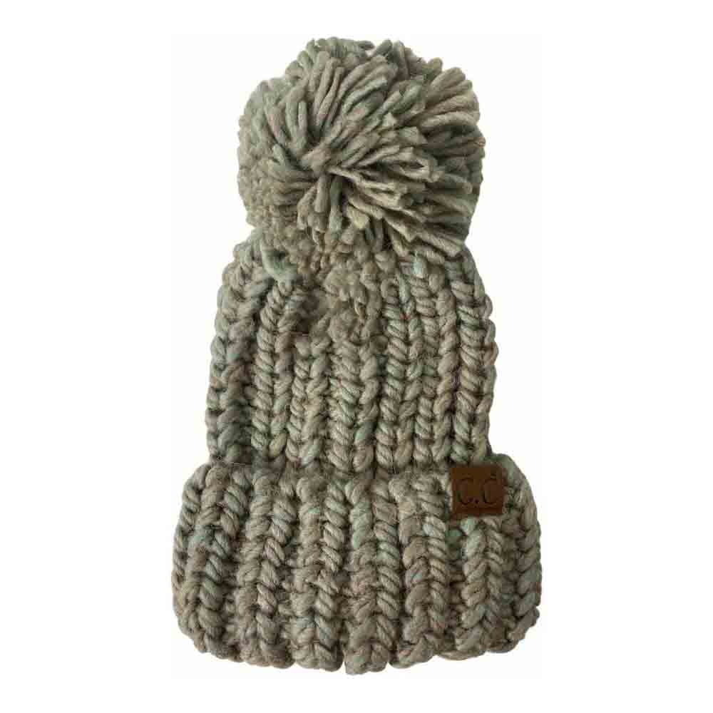 MintMix Chunky Knit Yarn Pom C.C Beanie offers expert craftsmanship combining warmth and style in one accessory. Its dense yarn knit provides superior insulation, making it ideal for cold climates. The textured knit pattern ensures durability, while the classic pom pom adds a refined, casual appeal. Designed for a comfortable fit, this beanie maintains warmth without sacrificing breathability, making it a must-have for both outdoor enthusiasts and everyday wear.