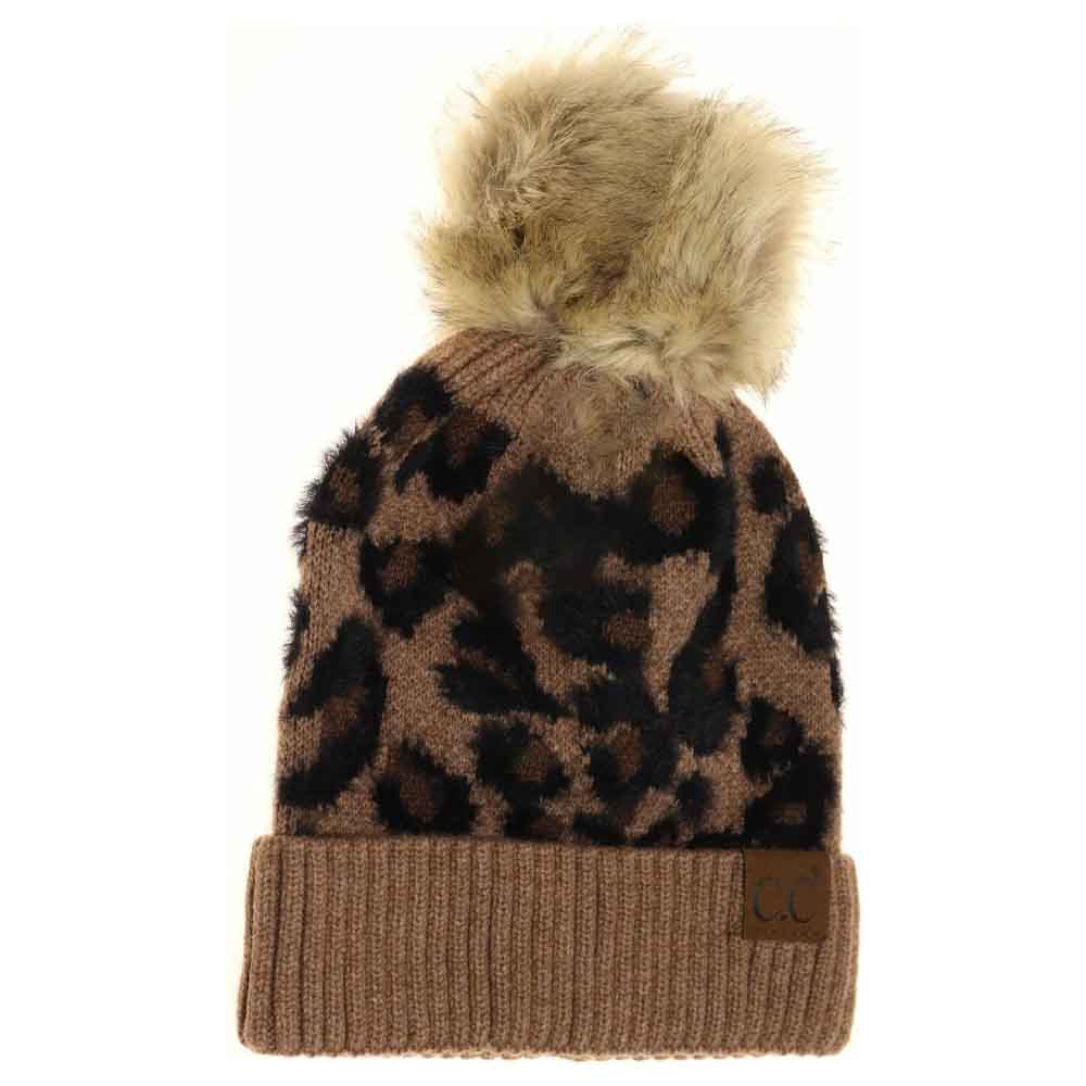 Mocha Leopard Pom Beanie offers a sophisticated blend of style and function, featuring a distinctive leopard print pattern and a durable pom-pom accent. Designed to provide exceptional warmth, its premium knit fabric ensures comfort and an adaptable fit. Ideal for cold-weather wear, this beanie adds a subtle yet fashionable touch to everyday looks.
