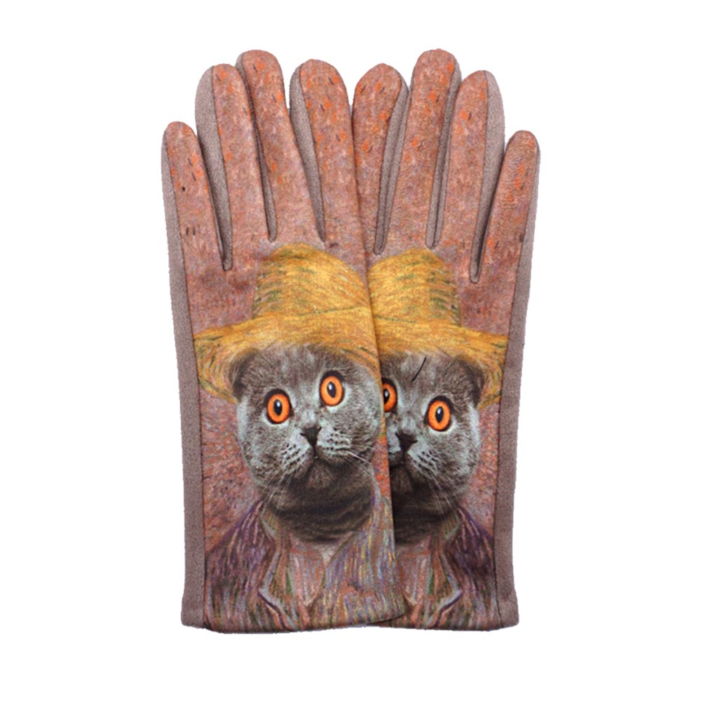 Multi 1- Cat Printed Smart Gloves are the purrfect solution for keeping your hands warm and connected on cold days. Made with touch screen sensitive fingertips, you can easily use your phone or tablet without taking them off. The adorable cat print adds a fun touch to any outfit.