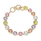 Multi 14K Gold Plated Square CZ Stone Link Evening Toggle Bracelet adds a touch of elegance to any outfit. The sparkling CZ stones and sturdy toggle clasp make it the perfect accessory for special occasions. Enjoy the luxurious look and feel of this high-quality bracelet