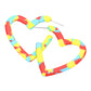 Multi Celluloid Acetate Open Heart Earrings are a must-have accessory for any fashion-forward individual. Made from high-quality celluloid acetate, these earrings are lightweight yet durable, perfect for everyday wear. The open heart design adds a touch of whimsy to any outfit, making these earrings the perfect addition to your jewelry collection.