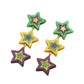 Multi-Glittered Resin Mardi Gras Triple Star Link Dropdown Earrings are the perfect way to add festive flair to any outfit. These earrings are made with high-quality glittered resin and have a unique triple-star design and a dropdown style. Perfect for Mardi Gras celebrations, these earrings are sure to make a statement.