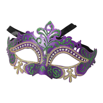 Multi Ornate masquerade eye mask featuring an elegant cutout design with decorative detailing for a dramatic look. Ideal for masquerade balls, Mardi Gras, costume parties, themed events, performances, and formal celebrations where a bold and mysterious style is desired.